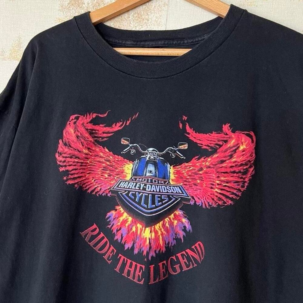 Vintage 90s Harley-Davidson T-Shirt | Centurion Chester England | 2XL